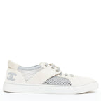 Women's Chanel Mesh Suede Panel Sneakers