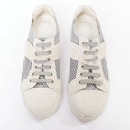 Women's Chanel Mesh Suede Panel Sneakers