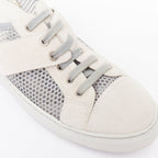 Women's Chanel Mesh Suede Panel Sneakers