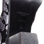 Women's Saint Laurent Velvet Chelsea Boots
