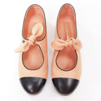 Women's Chanel Lambskin Leather Ribbon Flats