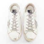 Women's Golden Goose Silver Crystal Sneakers