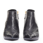 Women's Chanel Leather Cone Heel Ankle Boots