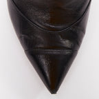 Women's Chanel Leather Cone Heel Ankle Boots