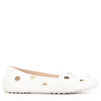 Women's Tod's White Polka Dot Loafers