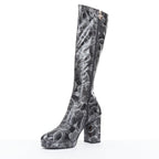 Women's Chanel 2023 Dotted Logo Tall Boots