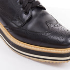 Women's Prada Wingtip Platform Brogue Oxfords