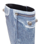 Women's Balenciaga Cagole Leather Moto Boots