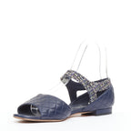 Women's Chanel Quilted Lambskin Tweed Sandals