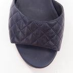 Women's Chanel Quilted Lambskin Tweed Sandals