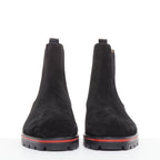 Men's Christian Louboutin Suede Lug Sole Boot