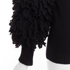 Men's Valentino 2024 Boucle Yarn Sleeves Turtleneck