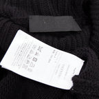 Men's Valentino 2024 Boucle Yarn Sleeves Turtleneck