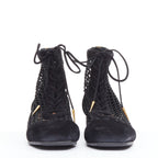 Women's Christian Dior Suede Lace Up Boots