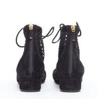 Women's Christian Dior Suede Lace Up Boots