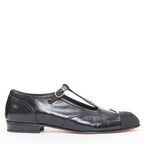 Women's Chanel Leather Grosgrain T-Strap Flats