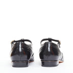 Women's Chanel Leather Grosgrain T-Strap Flats