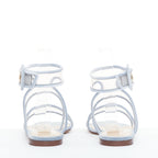 Women's Valentino Velvet Trim Clear PVC Strappy Sandals