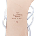 Women's Valentino Velvet Trim Clear PVC Strappy Sandals