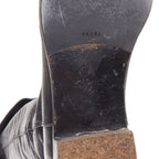 Women's Prada Leather Over The Knee Zip Boots