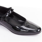 Women's Saint Laurent Patent Grosgrain Mary Jane Flats