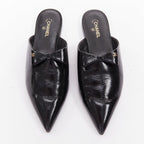 Women's Chanel Patent Leather Pointy Mules