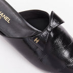Women's Chanel Patent Leather Pointy Mules