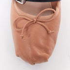 Women's Miu Miu Leather Punk Strap Ballet Flats