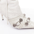 Women's Balenciaga Cagole Leather Studded Boots