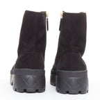 Women's Chanel Quilted Suede Combat Boots