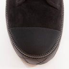 Women's Chanel Quilted Suede Combat Boots