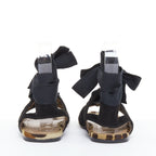 Women's Alaia Suede Leopard Gladiator Sandals
