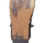 Women's Alaia Suede Leopard Gladiator Sandals