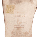 Men's Hermes Suede Leather Flat Sandals