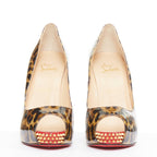 Women's Christian Louboutin Patent Peep Heels