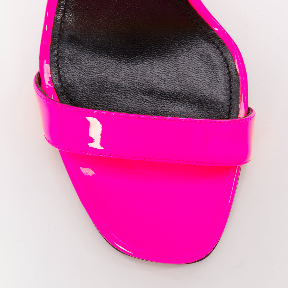 Women's Prada Patent Leather Flame Sandals