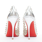 Women's Christian Louboutin PVC Spike Stud Pumps