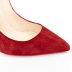 Women's Christian Louboutin Suede Flame Pumps