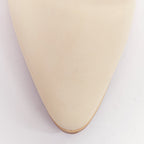 Women's Celine Leather Gold Logo Slippers