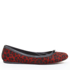 Women's Alaia Leopard Fur Ballet Flats