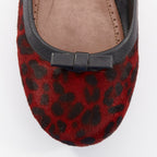 Women's Alaia Leopard Fur Ballet Flats