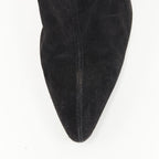 Women's Gianni Versace Suede Gold Heel Boots