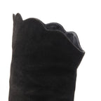 Women's Gianni Versace Suede Gold Heel Boots