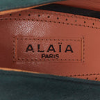 Women's Alaia Suede Almond Toe Platform Pumps