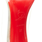 Women's Christian Louboutin Patent PVC Pointy Pumps