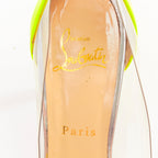 Women's Christian Louboutin Patent PVC Pointy Pumps