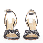 Women's Valentino Garavani Crushed Velvet Crystal Wedge