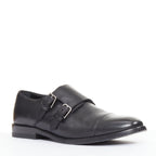 Women's Saint Laurent Leather Double Monk Strap Shoes
