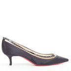 Women's Christian Louboutin Satin Crystal Kitten