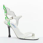 Women's Prada Patent Leather Flame Sandals